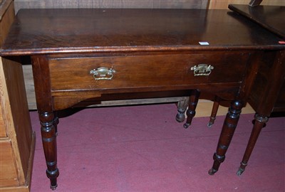 Lot 1251 - A Victorian mahogany single drawer side table,...