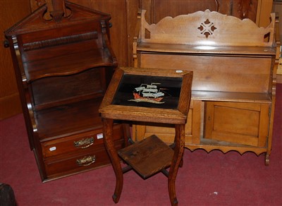 Lot 1270 - Occasional furniture to include; Edwardian...