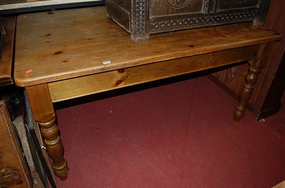 Lot 1310 - A Victorian style pine round cornered...