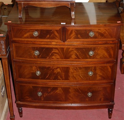 Lot 1417 - A reproduction mahogany and crossbanded...