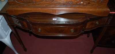 Lot 1420 - A Regency style mahogany, flame mahogany and...