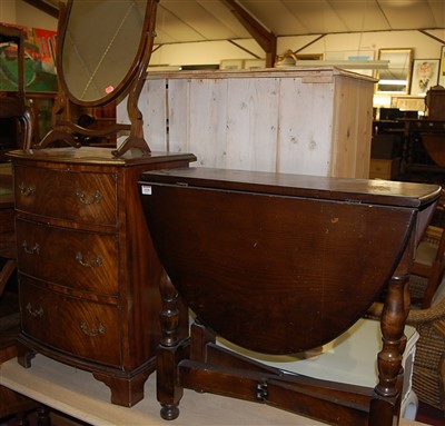 Lot 1426 - Occasional furniture, to include; mahogany...