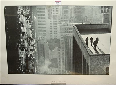 Lot 1031 - Renee Burri - Shadows in New York, poster print