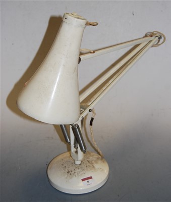 Lot 8 - A Herbert Terry cream painted anglepoise desk...