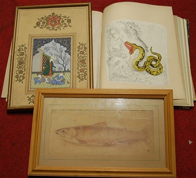 Lot 1045 - A box of assorted loose engravings, prints,...