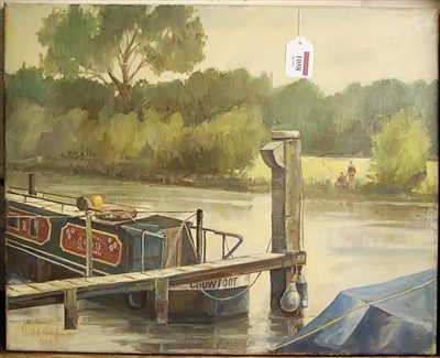 Lot 1058 - David Griffin - The Maud barge, Crowfoot, oil...