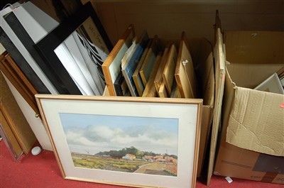 Lot 1089 - A large quantity of pictures, prints, woolwork...