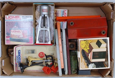 Lot 427 - Large tray Lionel accessories:- whistling...