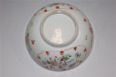 Lot 170 - A Chinese porcelain famille rose footed rice...