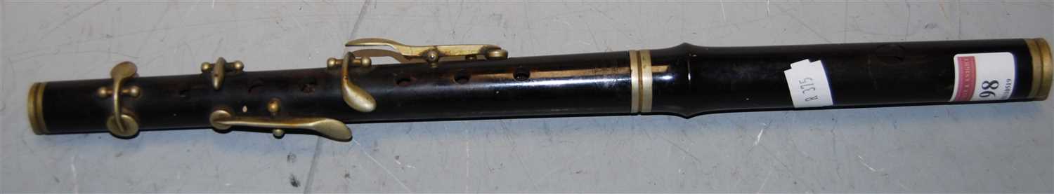 Lot 98 - A French flute