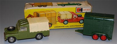Lot 178 - A boxed Clifford Toys LandRover with horse box...