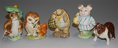 Lot 184 - Four Beswick Beatrix Potter figures to include...