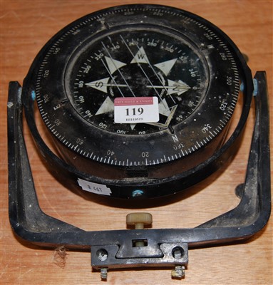 Lot 119 - A Sowester Boson compass by Heath of London,...