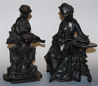 Lot 124 - After the antique, a bronze spelter figure of...