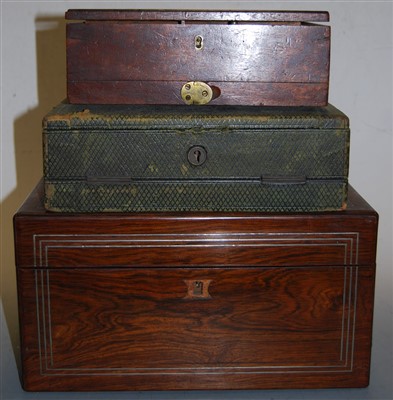 Lot 126 - A Victorian rosewood cased lady's vanity set,...