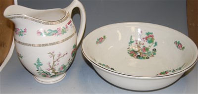 Lot 133 - A Victorian wash jug and bowl, in the Indian...