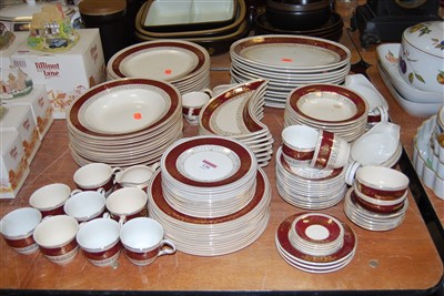 Lot 138 - A Maddock china twelve place setting dinner...