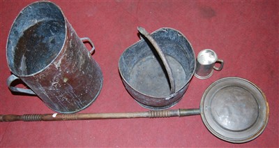 Lot 144 - A small collection of miscellaneous metalware,...