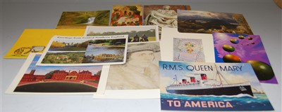 Lot 419 - Two boxes of miscellaneous postcards,...