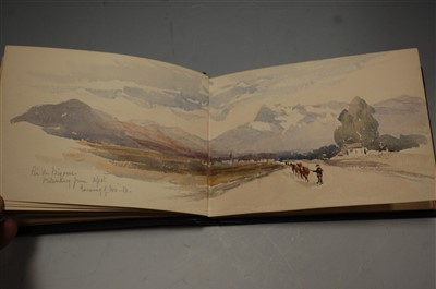 Lot 452 - A collection of leather bound sketch books,...