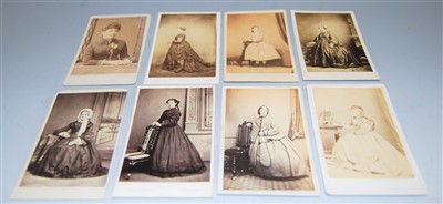 Lot 485 - A collection of Victorian photographic cards,...