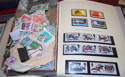 Lot 495 - Assorted stamp albums and contents; together...