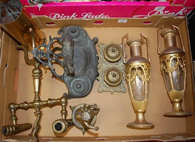 Lot 508 - Assorted metalware, to include Trench Art...