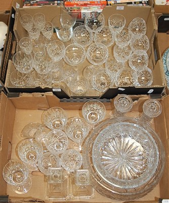 Lot 511 - Two boxes of assorted glassware, to include...