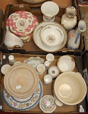 Lot 512 - Two boxes of mixed chinaware, to include Royal...