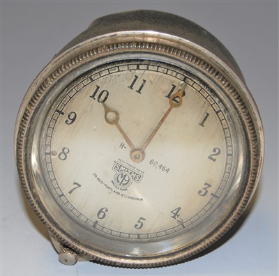 Lot 275 - An early 20th century Smiths car clock having...
