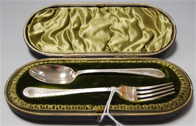 Lot 280 - An early 20th century silver christening set...