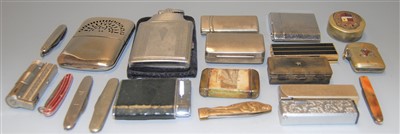 Lot 364 - A collection of pocket cigarette lighters,...