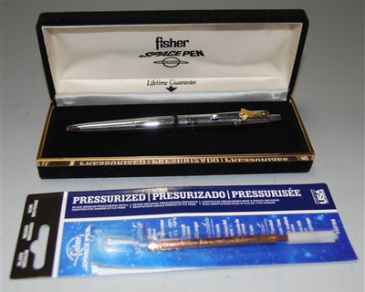 Lot 392 - A boxed Fisher space pen with refill