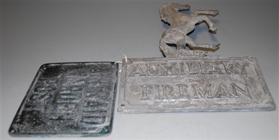 Lot 394 - A post-WWII Air Raid Warden wall plaque...