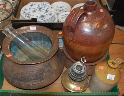 Lot 539 - Mixed lot, to include stoneware flagons,...