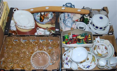 Lot 410 - Four boxes of miscellaneous items to include...