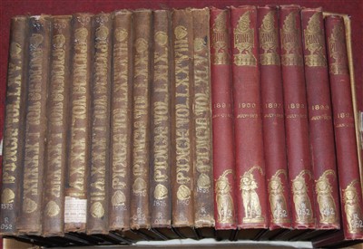 Lot 412 - A box of assorted Punch volumes, Victorian and...