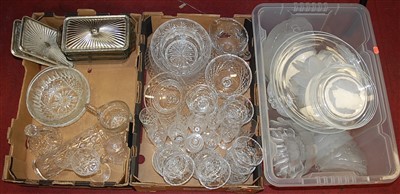 Lot 552 - Three boxes of assorted cut and moulded...