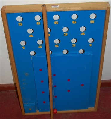 Lot 560 - A late 20th century Skittles board