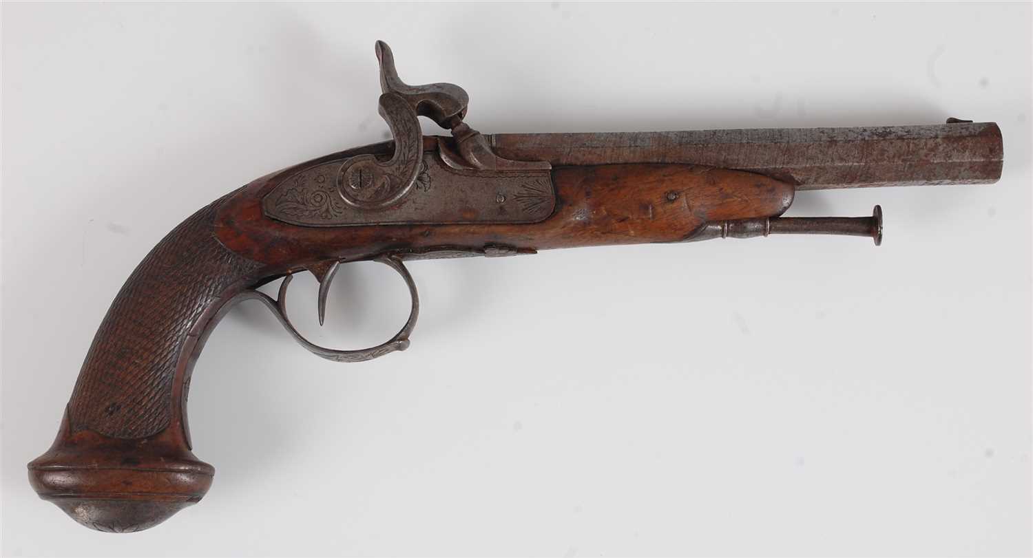 Lot 7 - A 19th century percussion pistol