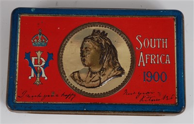 Lot 225 - A Queen's South Africa Boer War 1900 Christmas gift tin