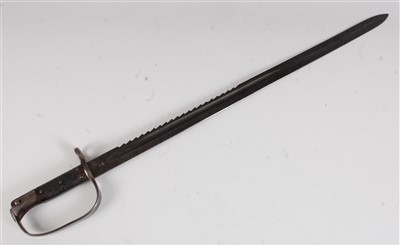 Lot 208 - A British 1879 pattern Artillery sword bayonet