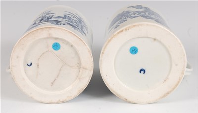 Lot 1062 - An 18th century Worcester porcelain tankard,...