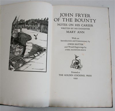 Lot 1005 - Fryer, Mary Ann, John Fryer of the Bounty,...