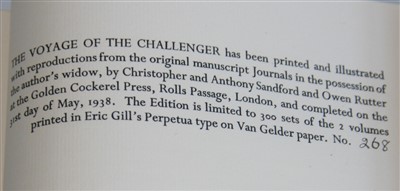 Lot 1007 - SWIRE, Herbert, The Voyage of the Challenger…....