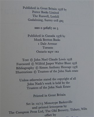 Lot 1031 - LEWIS, John. John Nash the Painter as...