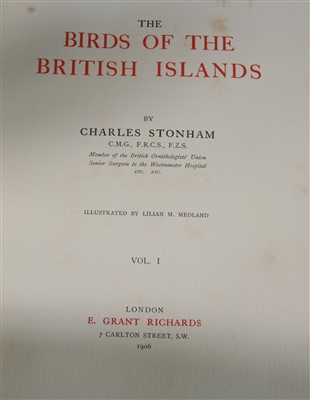 Lot 1037 - STONHAM, Charles. The Birds of the British...
