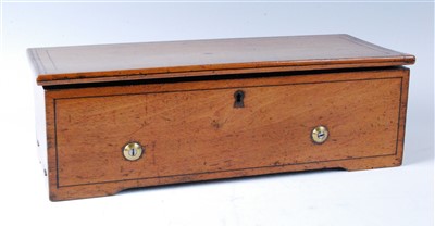 Lot 1407 - A Swiss faded rosewood cased music box by...