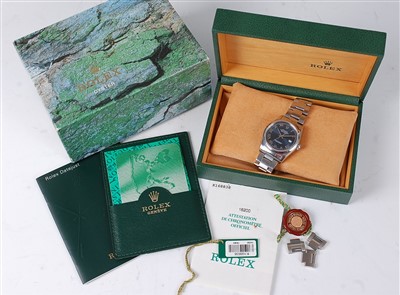 Lot 1334 - A gent's Rolex steel cased Oyster Perpetual...