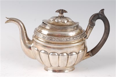Lot 1182 - A Russian silver bachelors teapot, of...